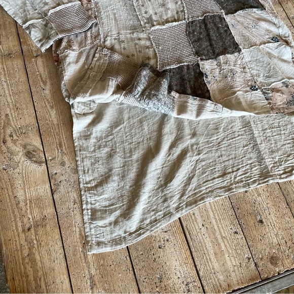 Paper Lace Chic Boho Oversized Linen Cotton Cottagecore Dress One Size - Picture 5 of 8